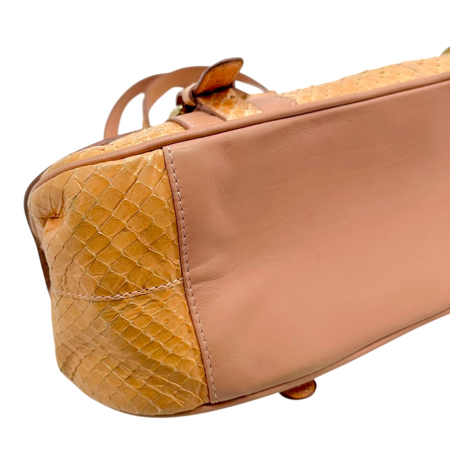 Dolce & Gabbana Light Pink Python East-West Bag