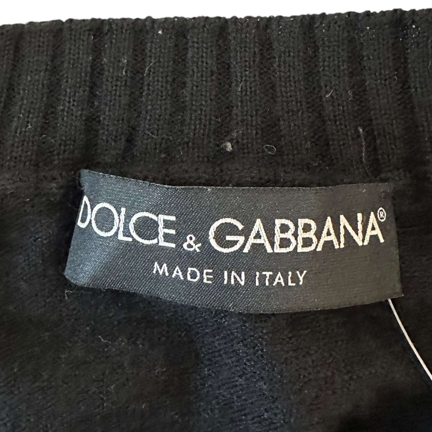 Dolce & Gabbana Black Cashmere V-Neck Sweater