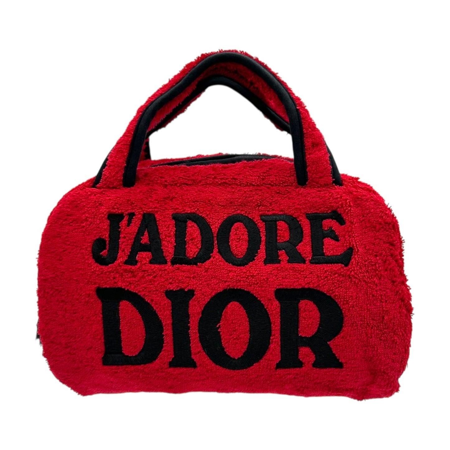 Christian Dior Black & Red J'Adore Dior Terry Mini Bag
