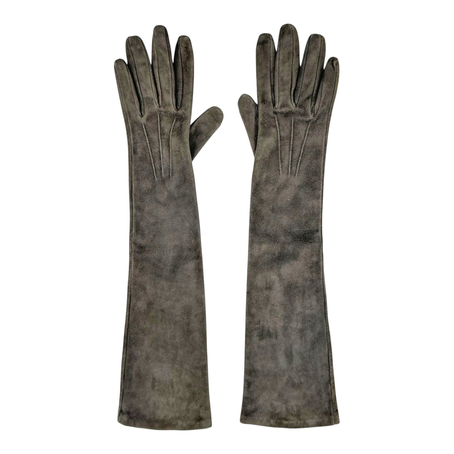 Dolce & Gabbana F/W 2005 Gray Suede Long Gloves