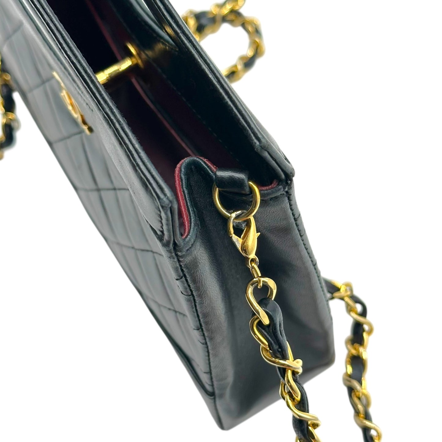 Chanel Black & Gold Mini 31 2-Way Top Handle Bag 1989-91