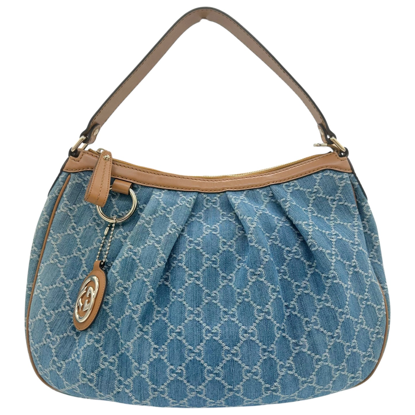 Gucci Denim Monogram Sukey Hobo Bag - Outfit Repeater