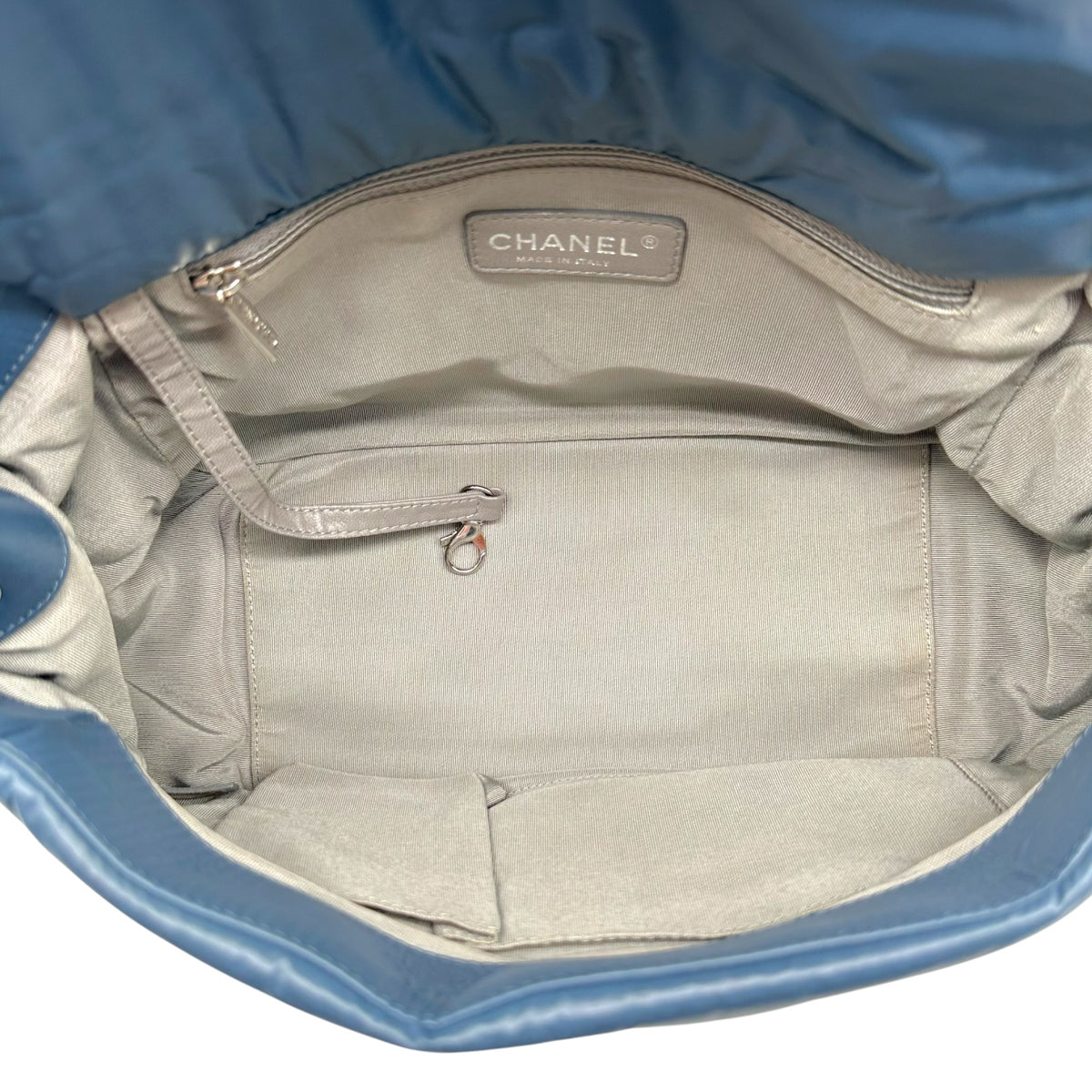 Chanel Blue Puffer Tweed Quilted Shoulder Bag