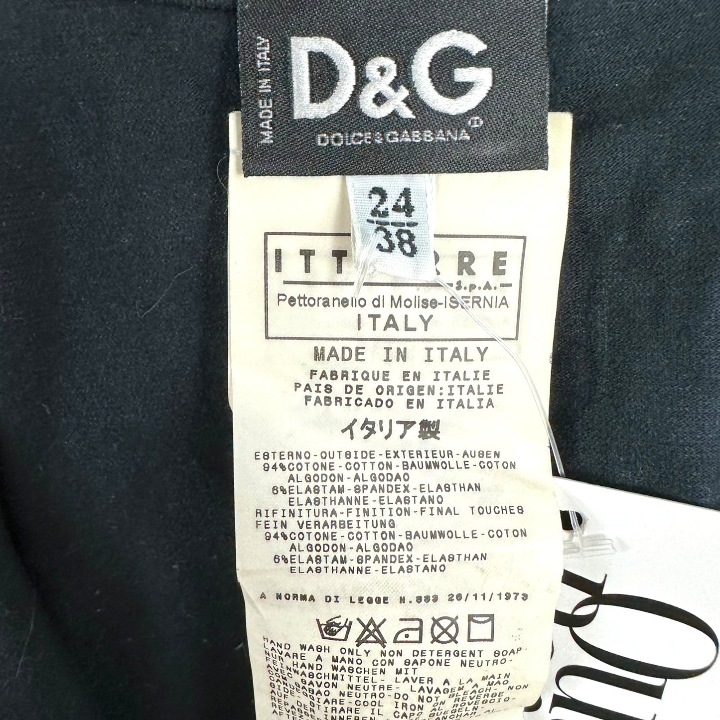 D&G Dolce & Gabbana F/W 2003 Marie Antoinette Black Graphic Tank