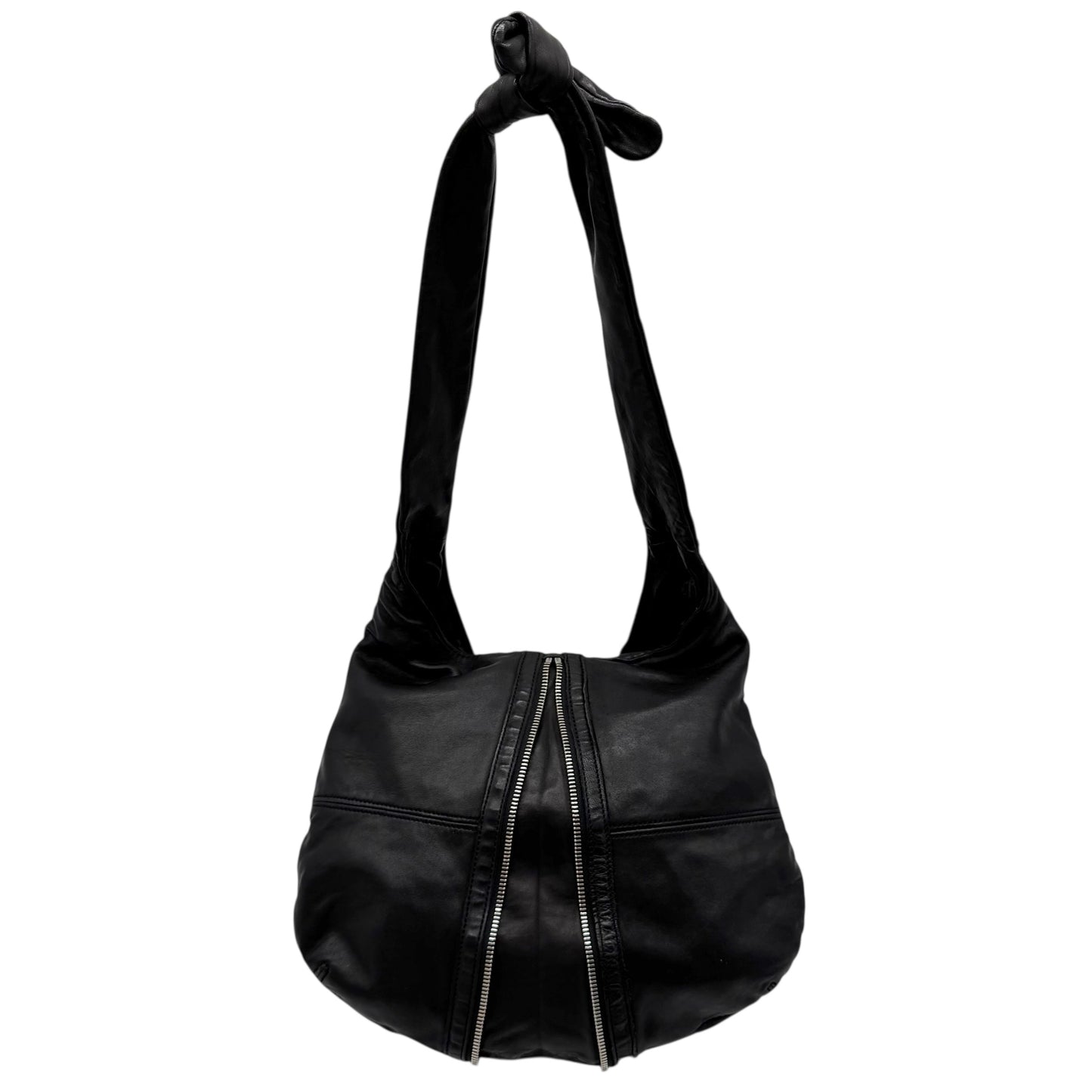 Alexander Wang Black Lambskin Donna Hobo Satchel Bag - Outfit Repeater