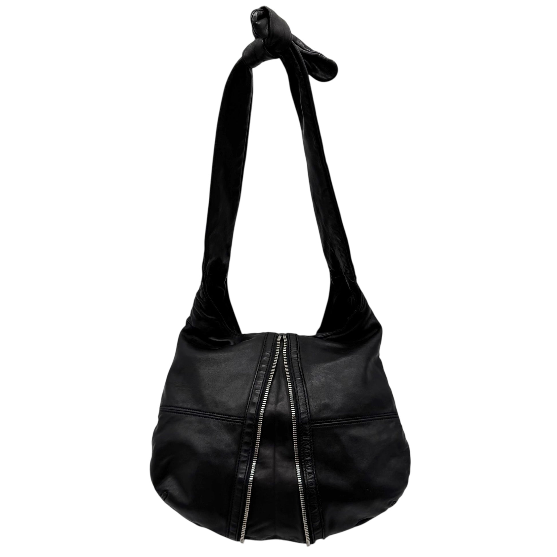 Alexander Wang Black Lambskin Donna Hobo Satchel Bag - Outfit Repeater