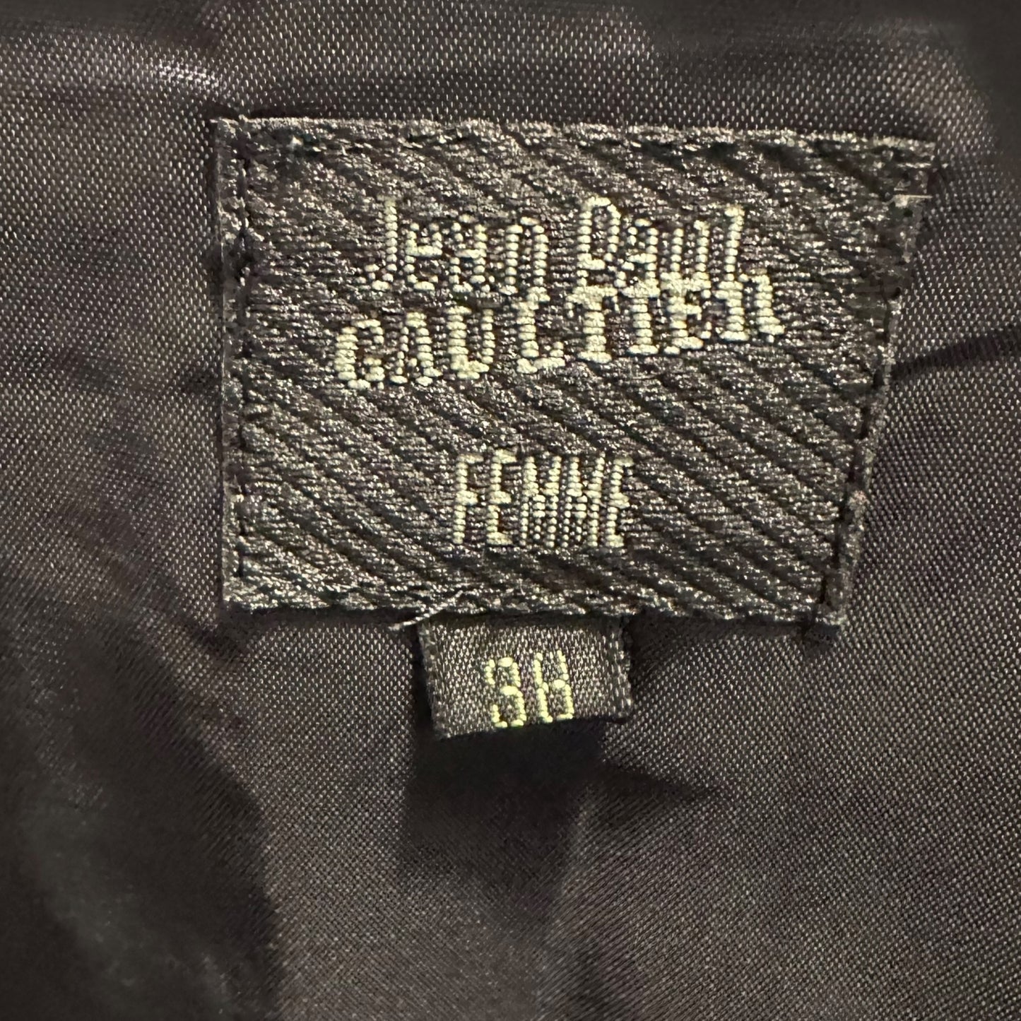 Jean Paul Gaultier Leopard Print Fuzzy Striped Midi Skirt