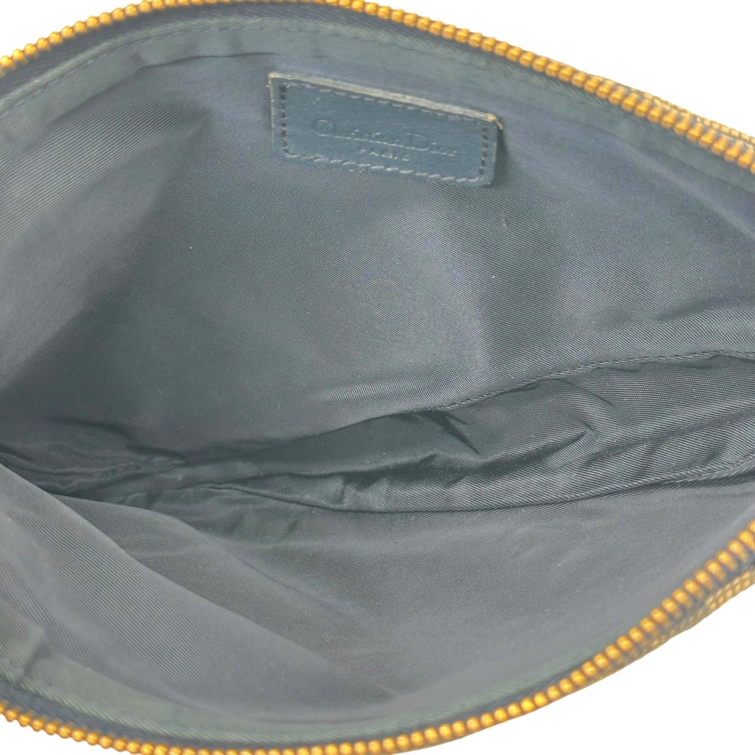 Christian Dior Navy Blue Trotter Monogram Mini Saddle Bag - Outfit Repeater