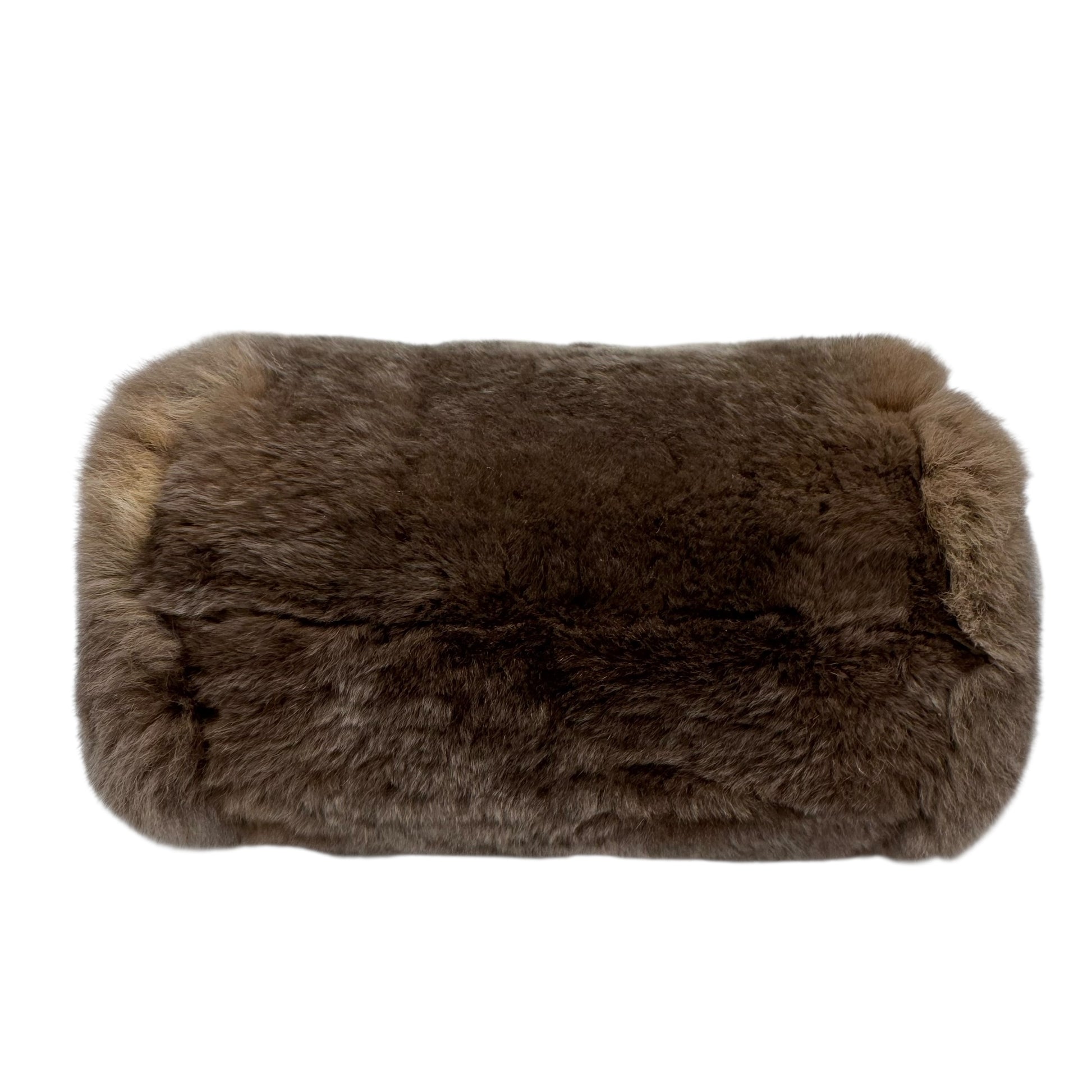 Chanel Brown Rabbit Fur Clutch on Chain Bag 2004-05 - Outfit Repeater