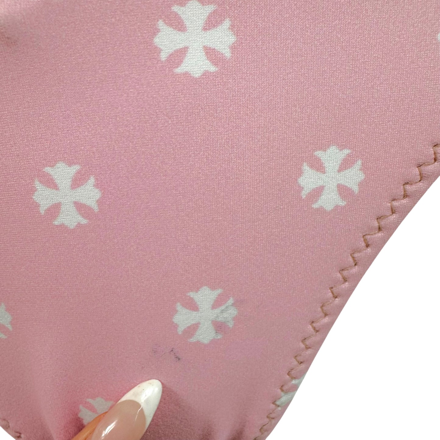 Chrome Hearts Pink Cross Print Bikini Set
