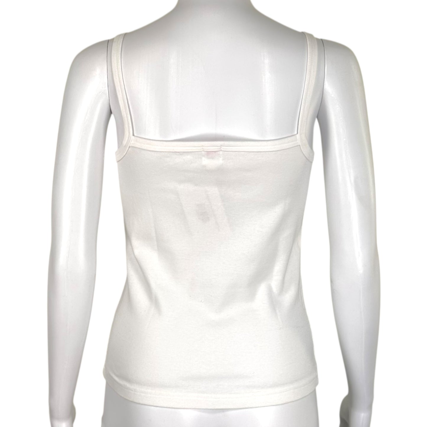 Courreges White Straight Neckline Tank
