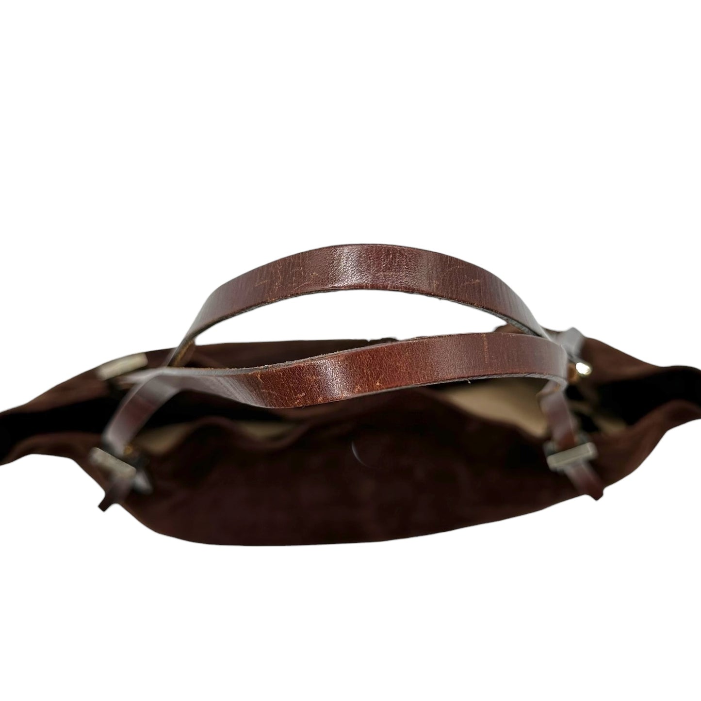 Fendi Chocolate Brown Suede Tote Bag