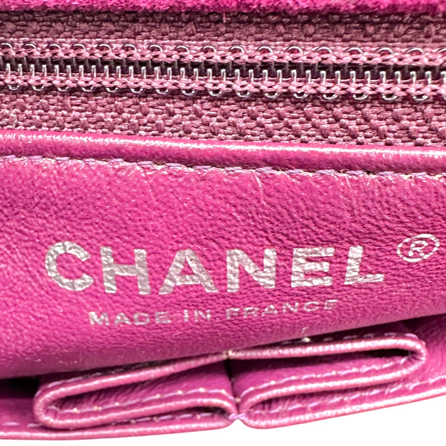 Chanel Small Flap Shoulder Bag Purple Suede Leather