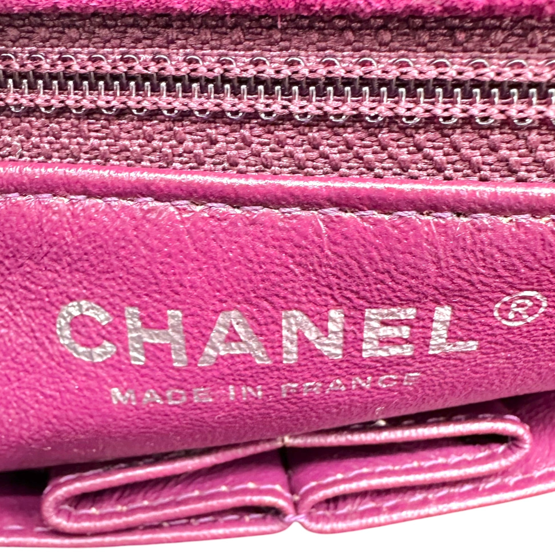 Chanel Small Flap Shoulder Bag Purple Suede Leather