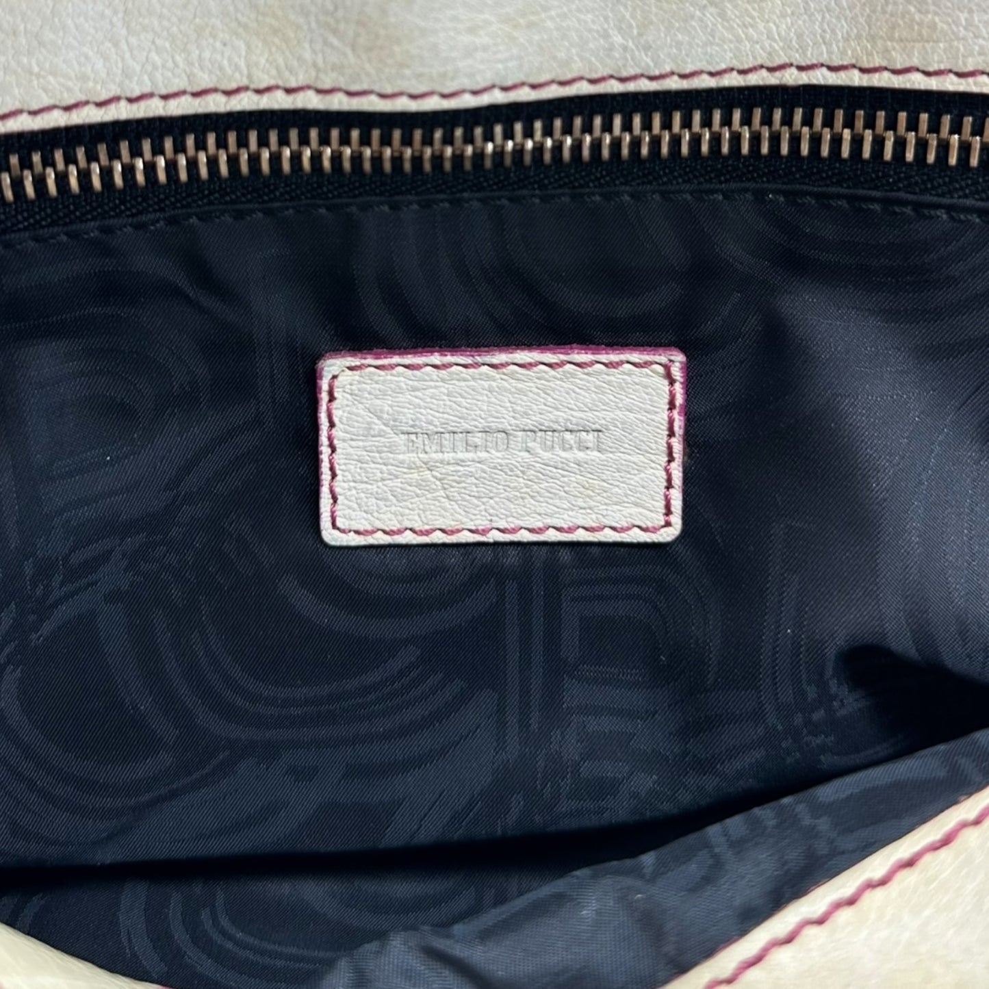 Emilio Pucci Pink Suede Shoulder Bag