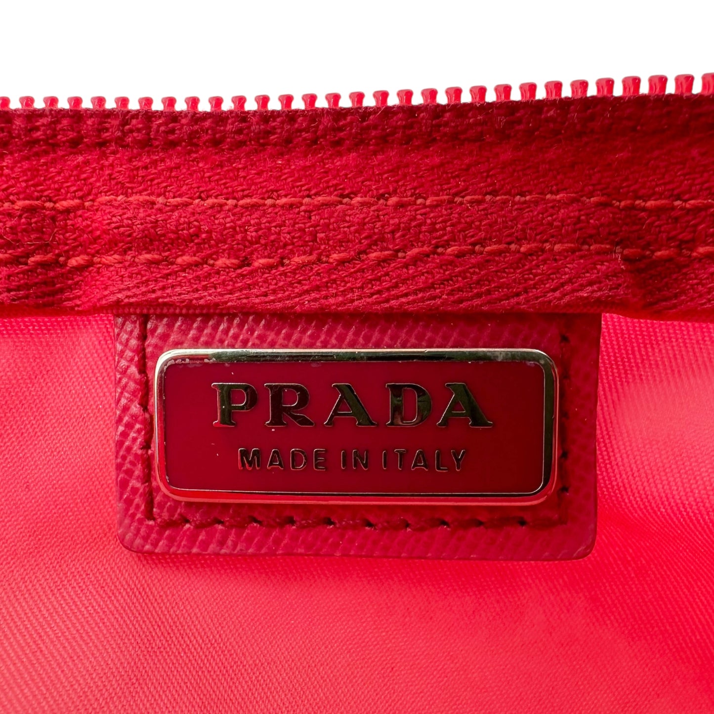 Prada Pink Nylon Cosmetic Bag