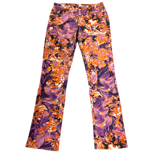 Just Cavalli by Roberto Cavalli Purple & Orange Floral Printe Jeans