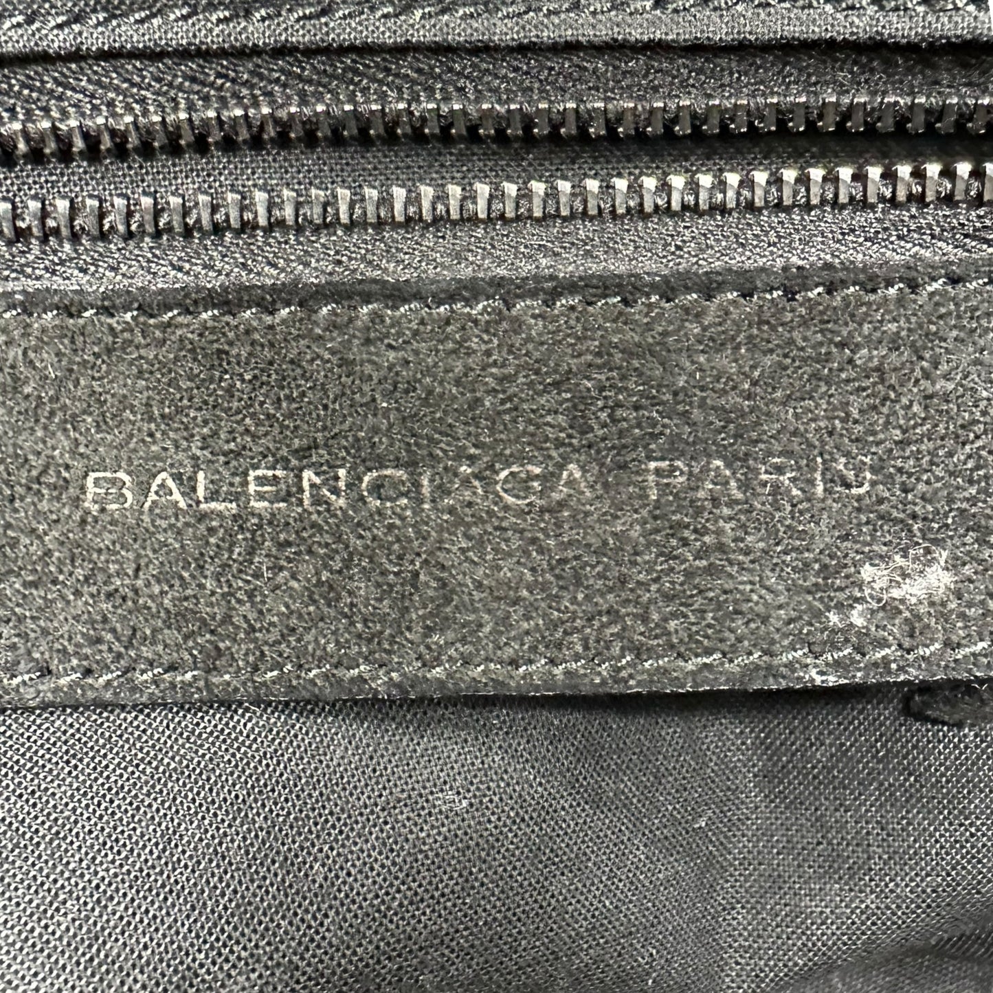 Balenciaga Black Suede Giant City Bag