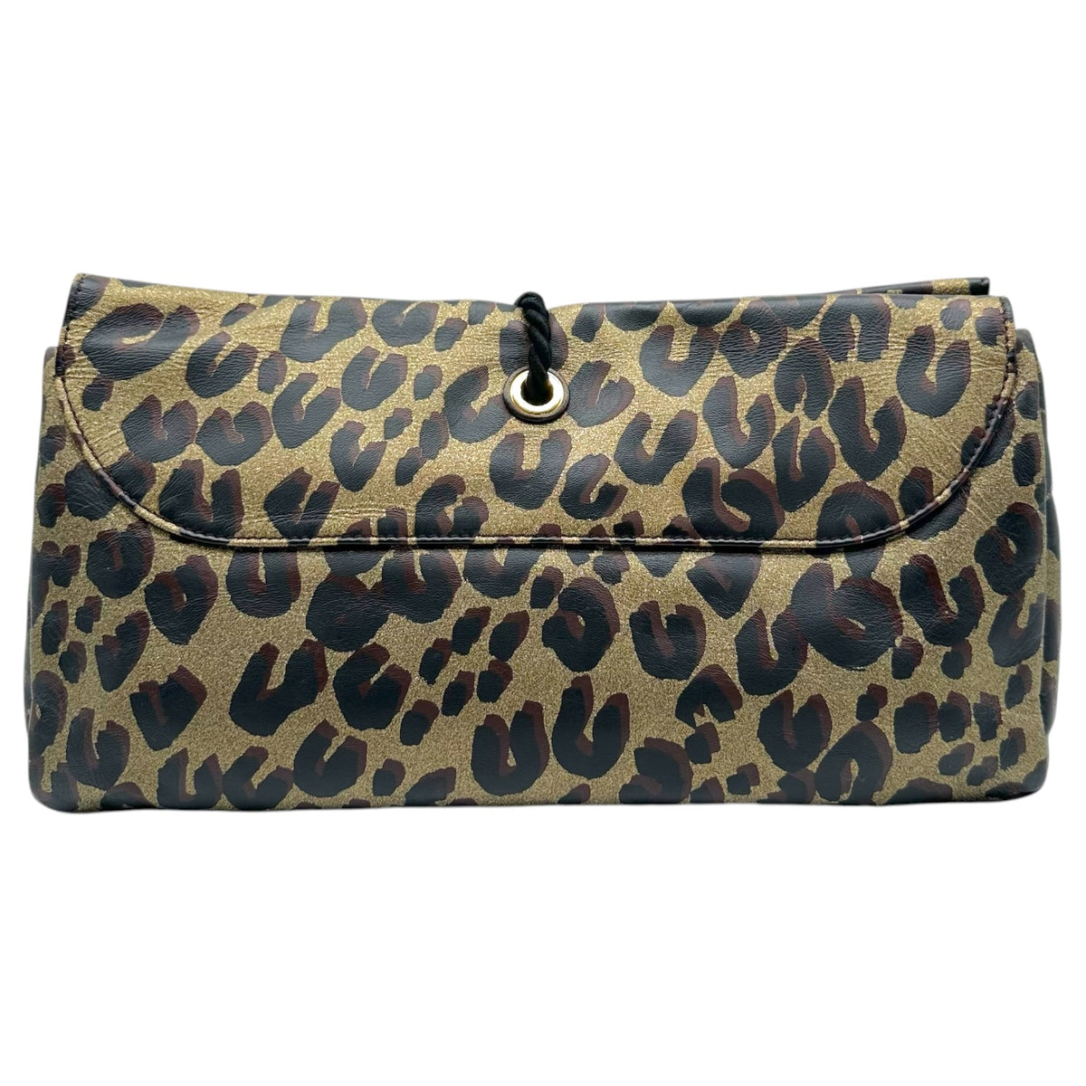 Louis Vuitton Clutch Bag Metallic Leopard Print