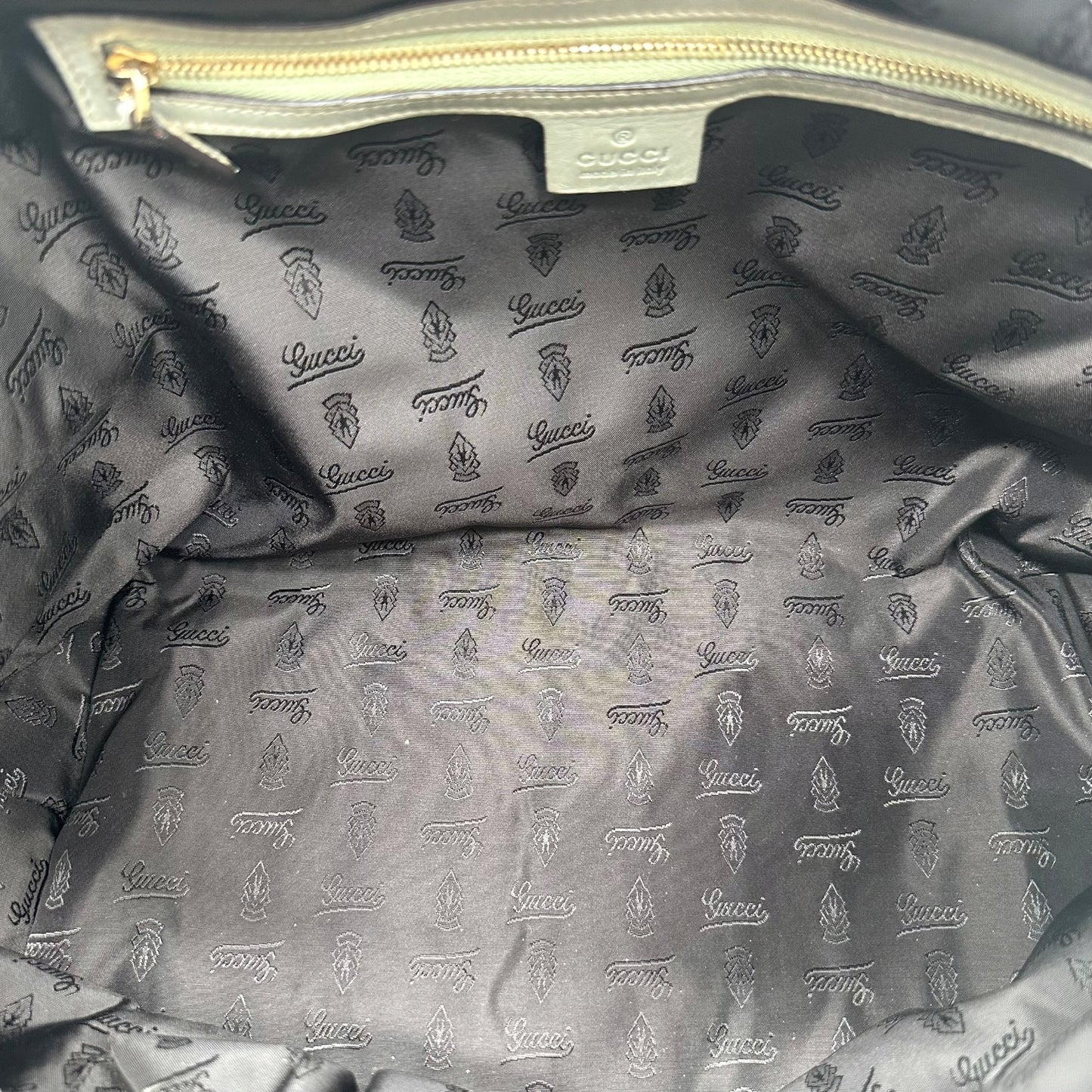 Gucci Green Python Large Hysteria Tote Bag