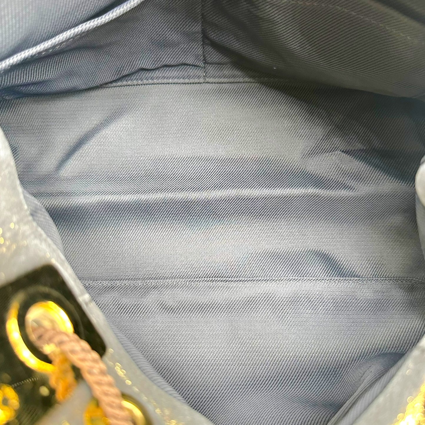 Louis Vuitton S/S 2009 Sunbird Gold & Silver Snakeskin & Canvas Tote Bag
