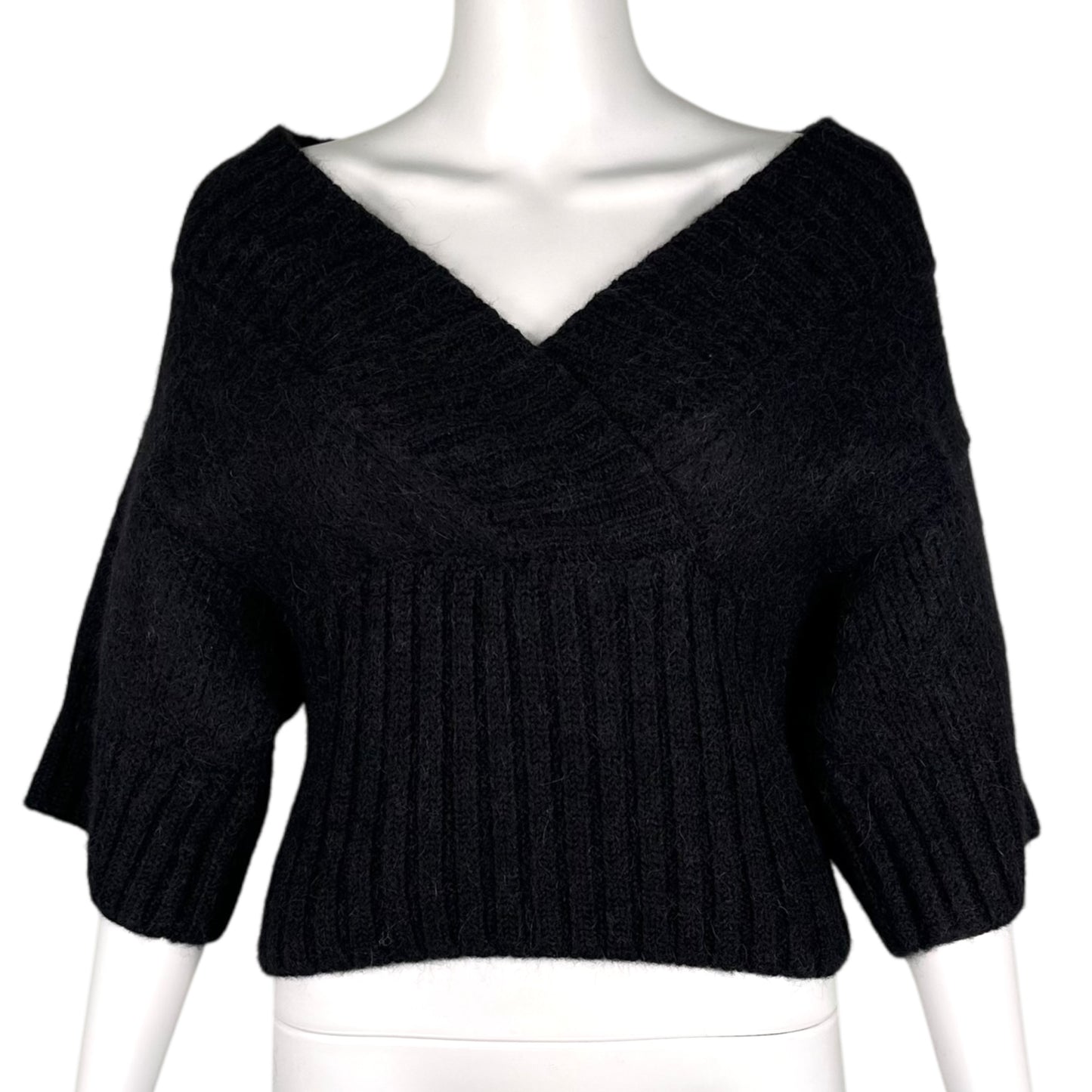 Dolce & Gabbana Black Alpaca 'Kimono' Knit