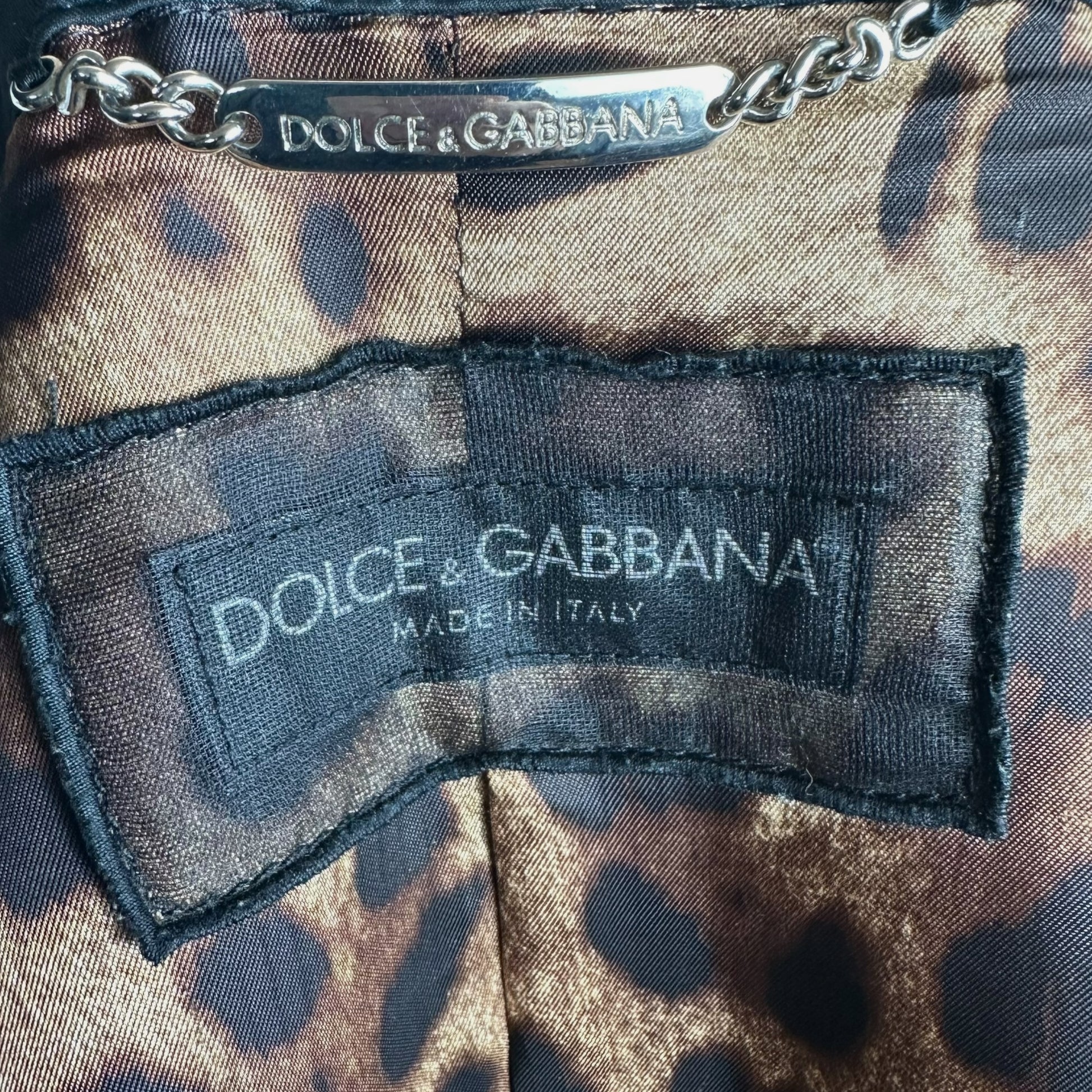 Dolce & Gabbana Black Trench Coat Double-Breasted Belted