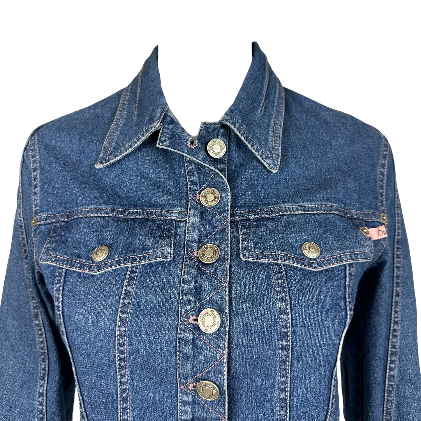 Christian Dior S/S 2003 Blue Denim Cropped Jacket - Outfit Repeater