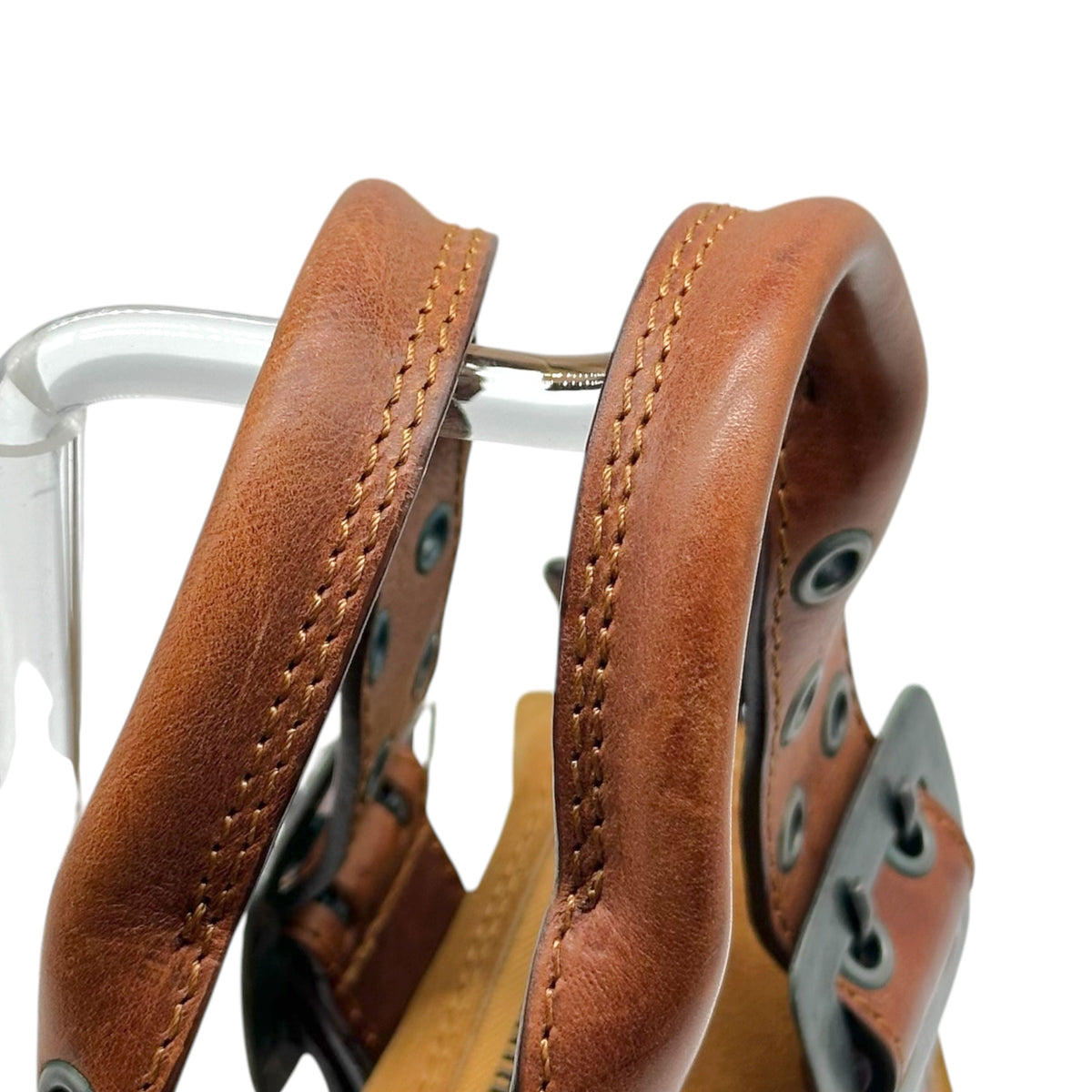 Dsquared2 Brown Suede & Leather Belt Buckle Mini Bag