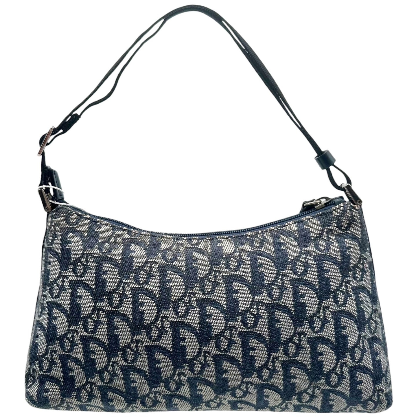 Christian Dior Navy Blue Trotter Monogram Shoulder Bag