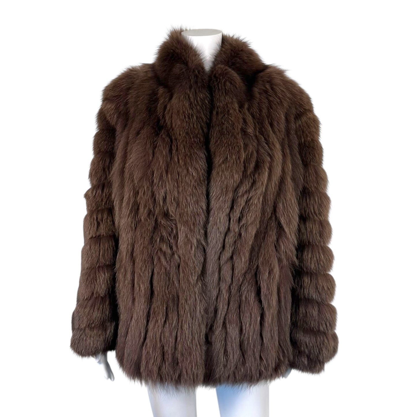 Saga Brown Fox Fur Coat