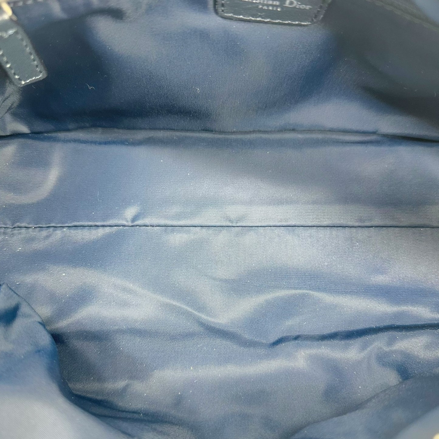 Christian Dior Navy Blue Trotter Monogram Shoulder Bag