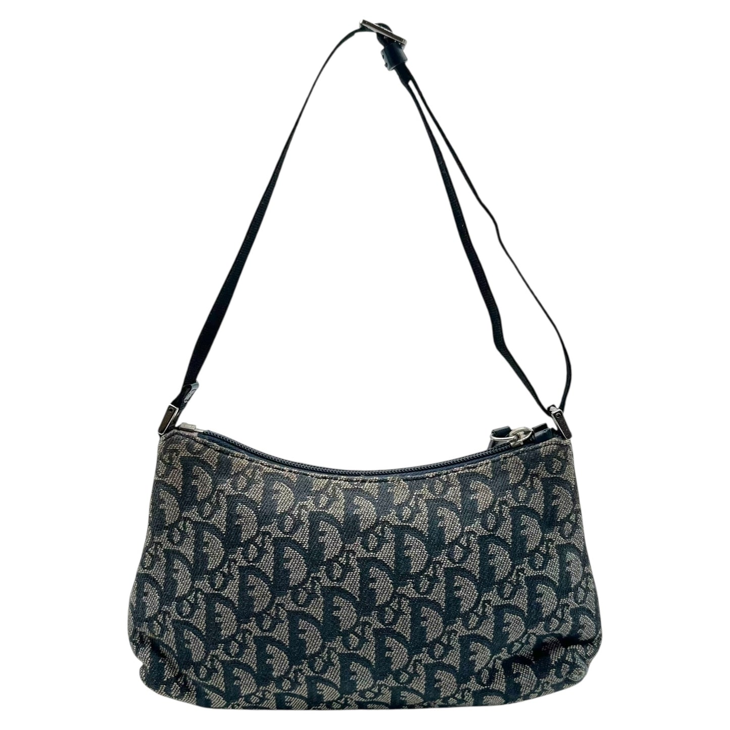 Christian Dior Navy Blue Trotter Monogram Shoulder Pochette Bag - Outfit Repeater