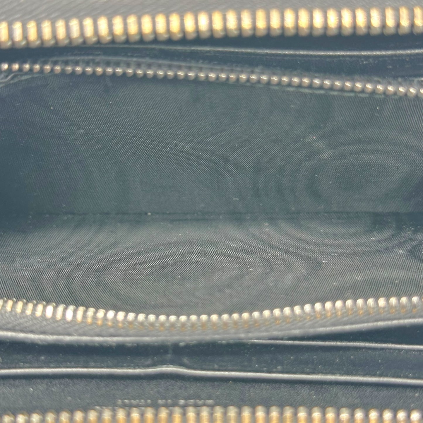 Bottega Veneta Black Intrecciato Leather Zip Wallet
