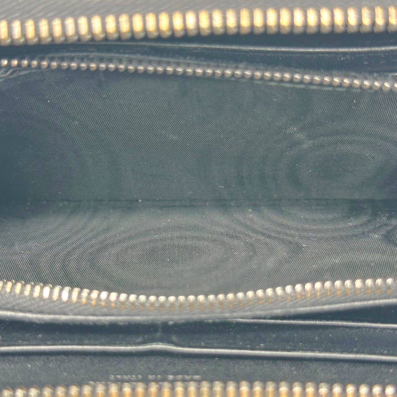 Bottega Veneta Black Intrecciato Leather Zip Wallet