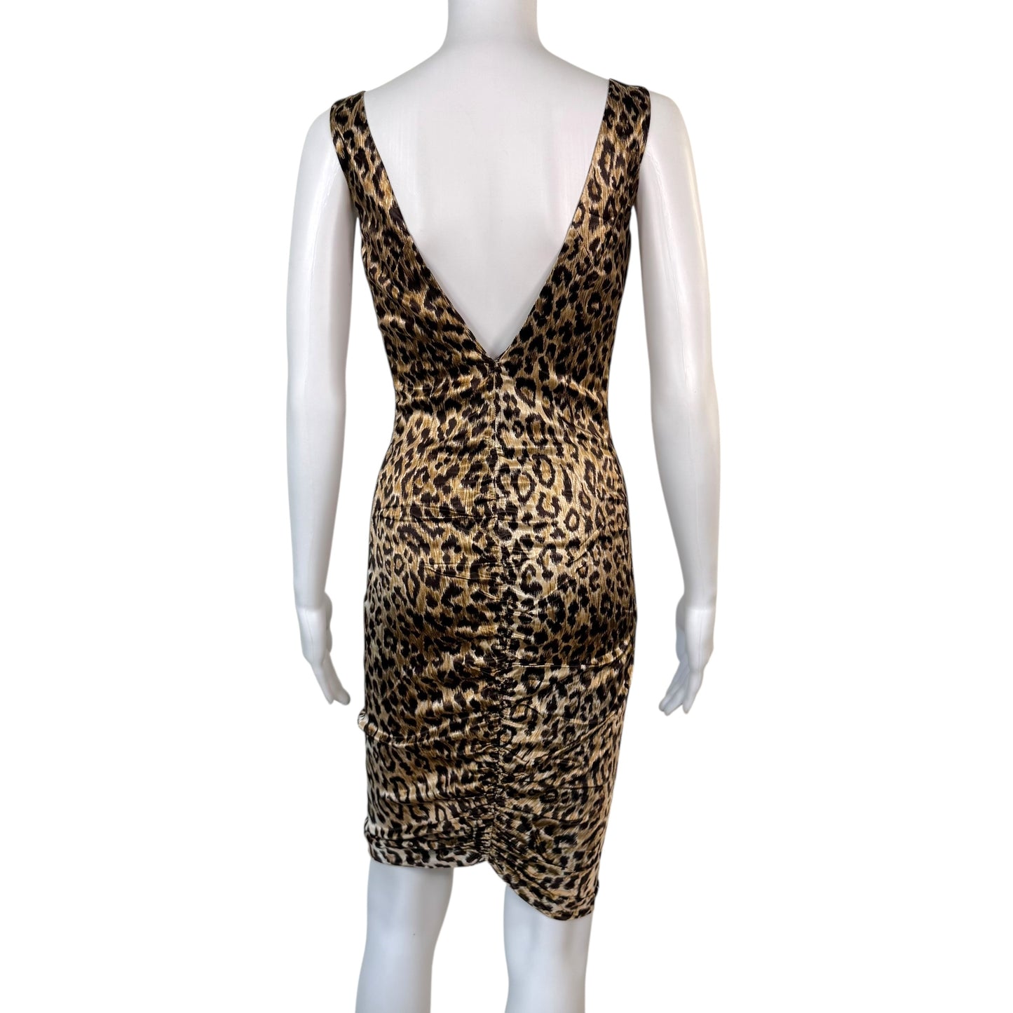 D&G Dolce & Gabbana Leopard Print Silky Midi Dress - Outfit Repeater