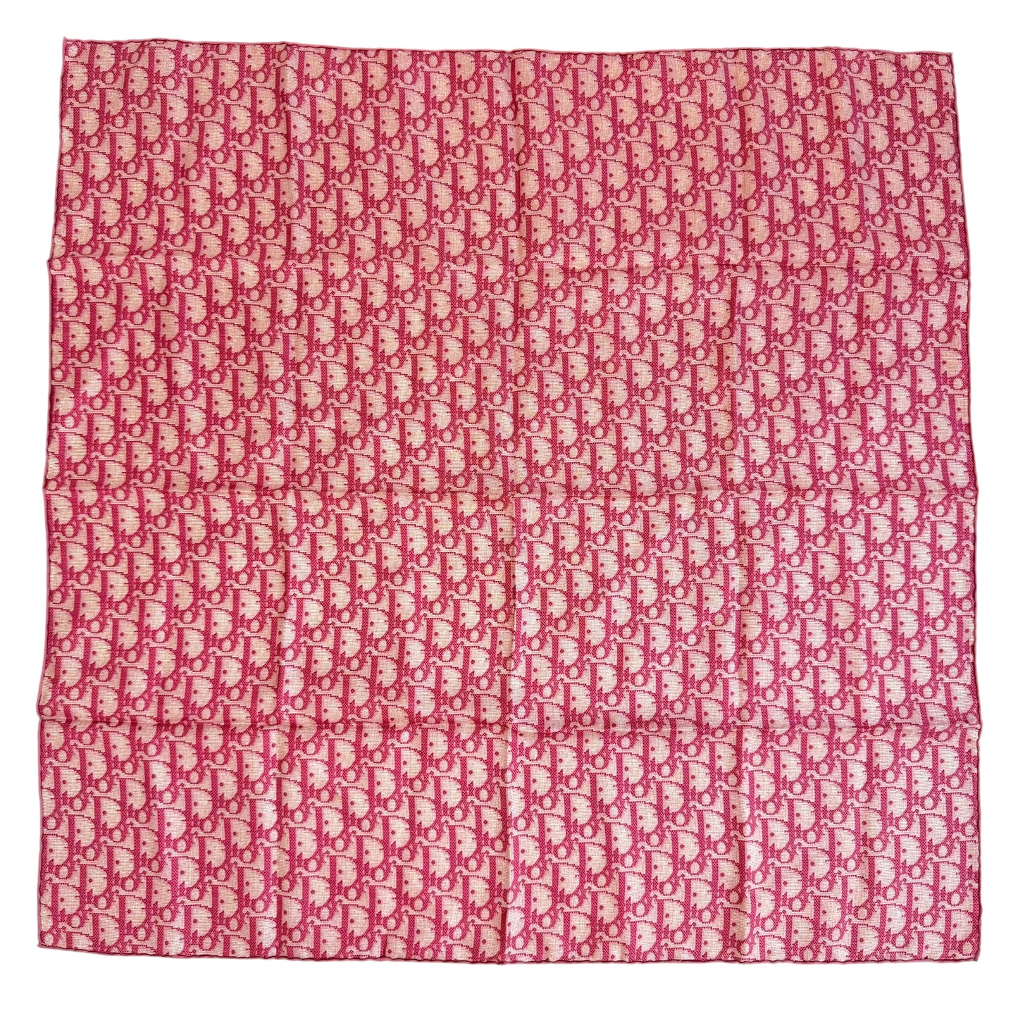 Christian Dior Purple Trotter Monogram Print Silk Square Scarf