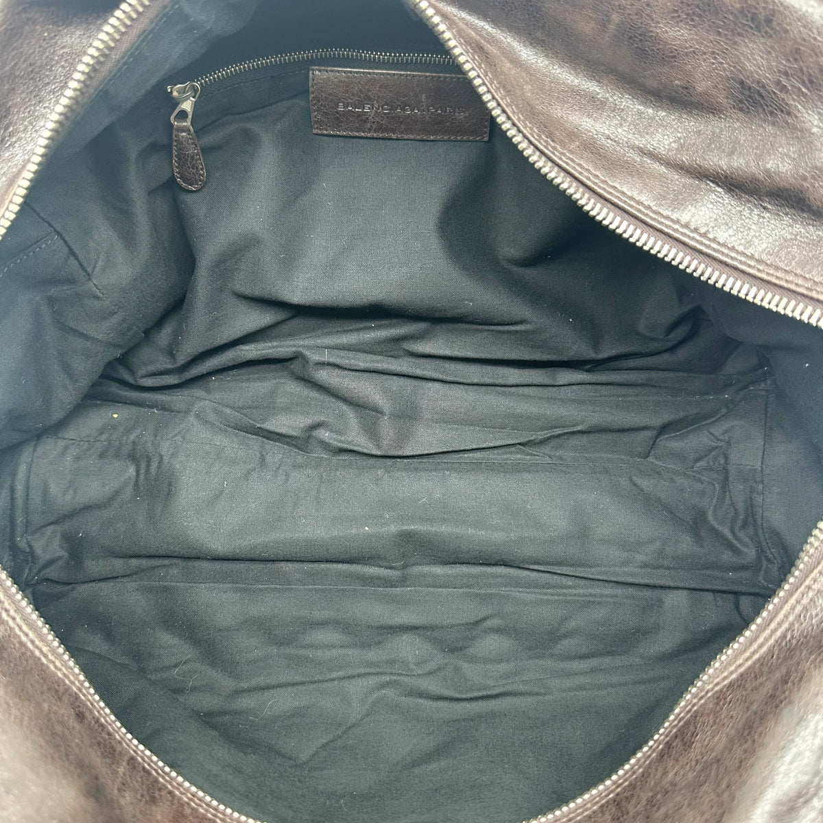 Balenciaga Brown Quilted Leather Bowler City Bag