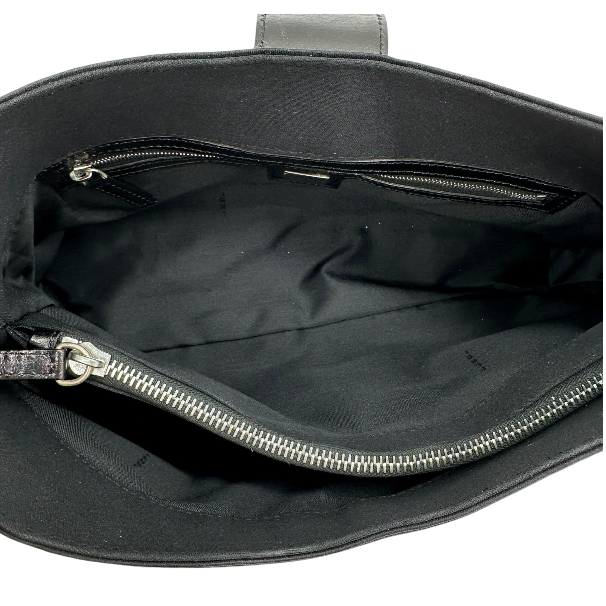 Fendi Black Neoprene Structured Baguette Bag - Outfit Repeater