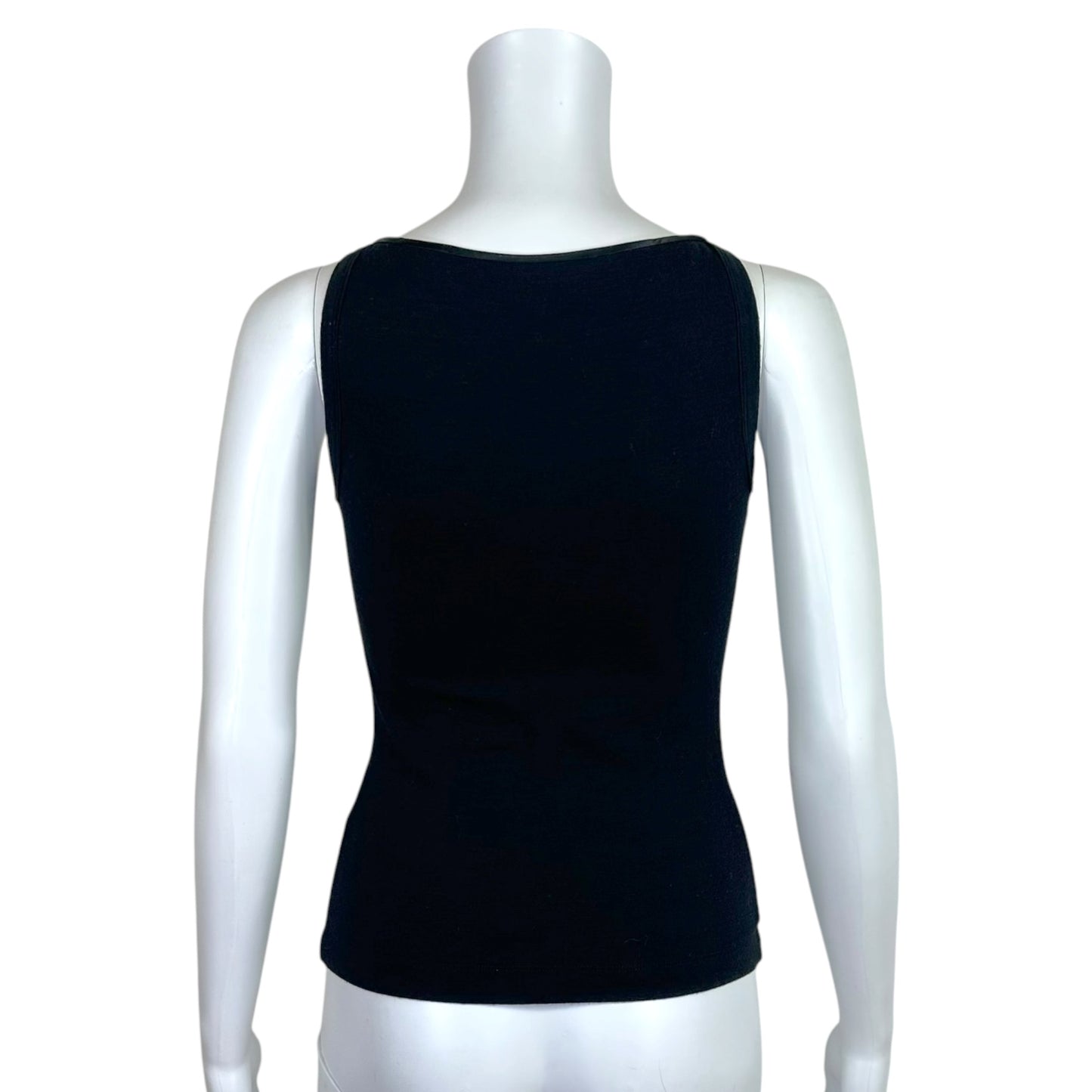 Dolce & Gabbana Black Oversized Bow Knit Tank Top