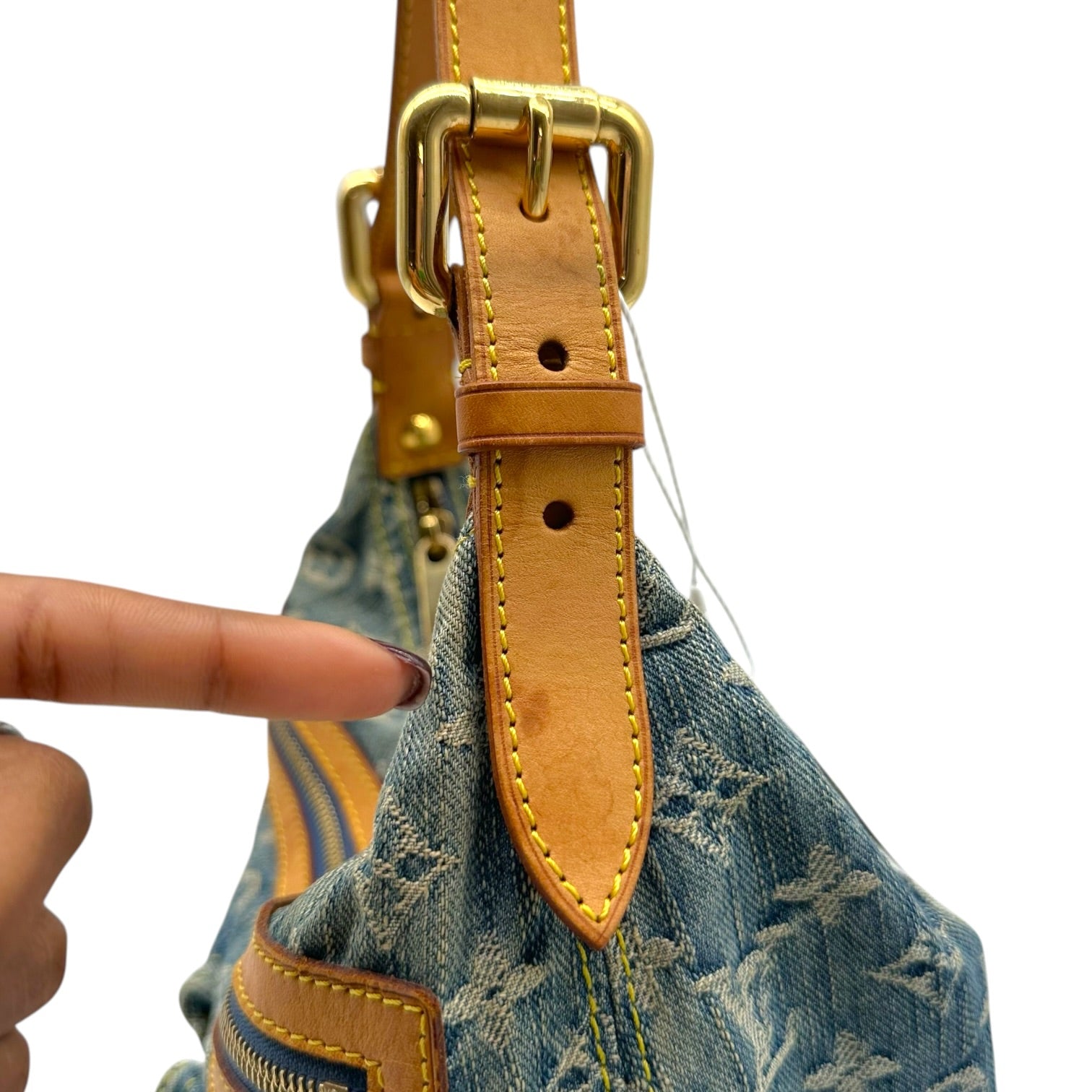 Louis Vuitton Blue Denim Baggy PM 2-Way Bag