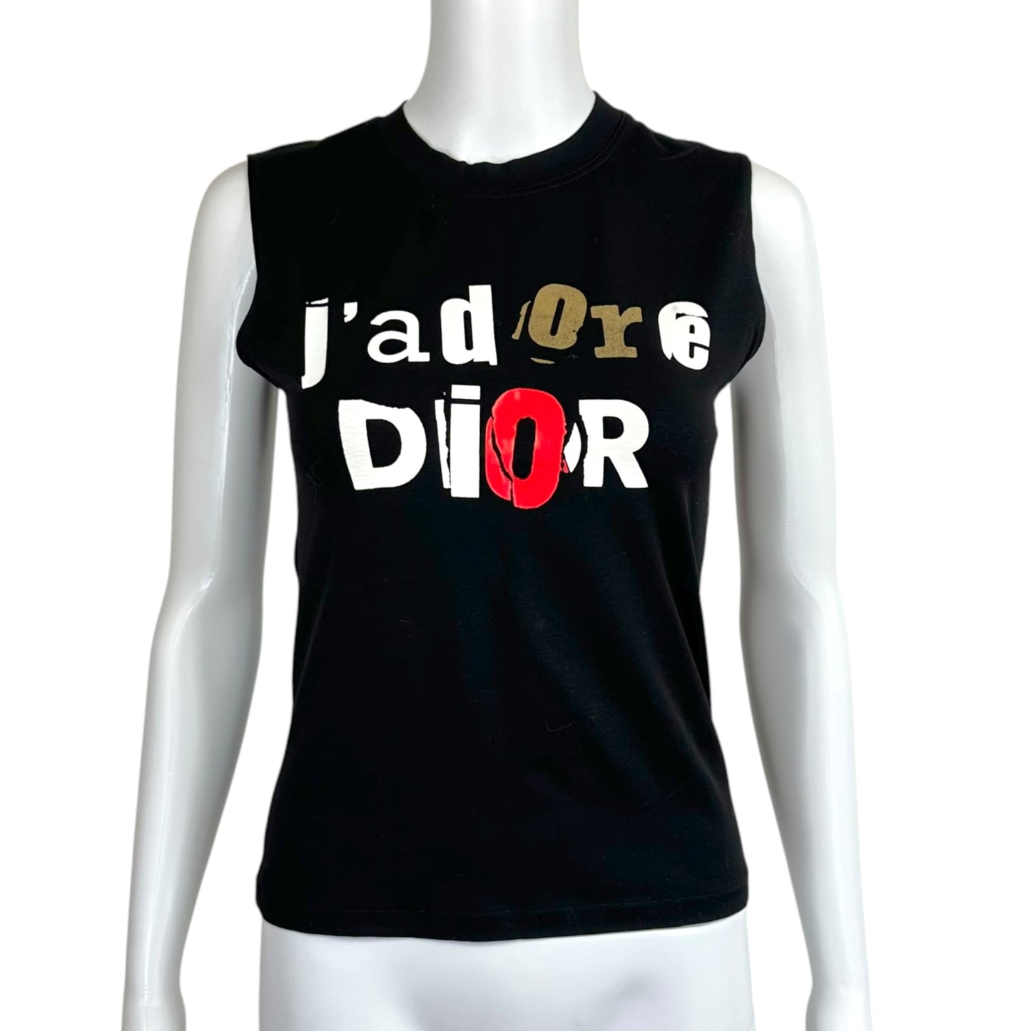 Christian Dior S/S 2003 Patchwork Letter J'Adore Dior Tank Top