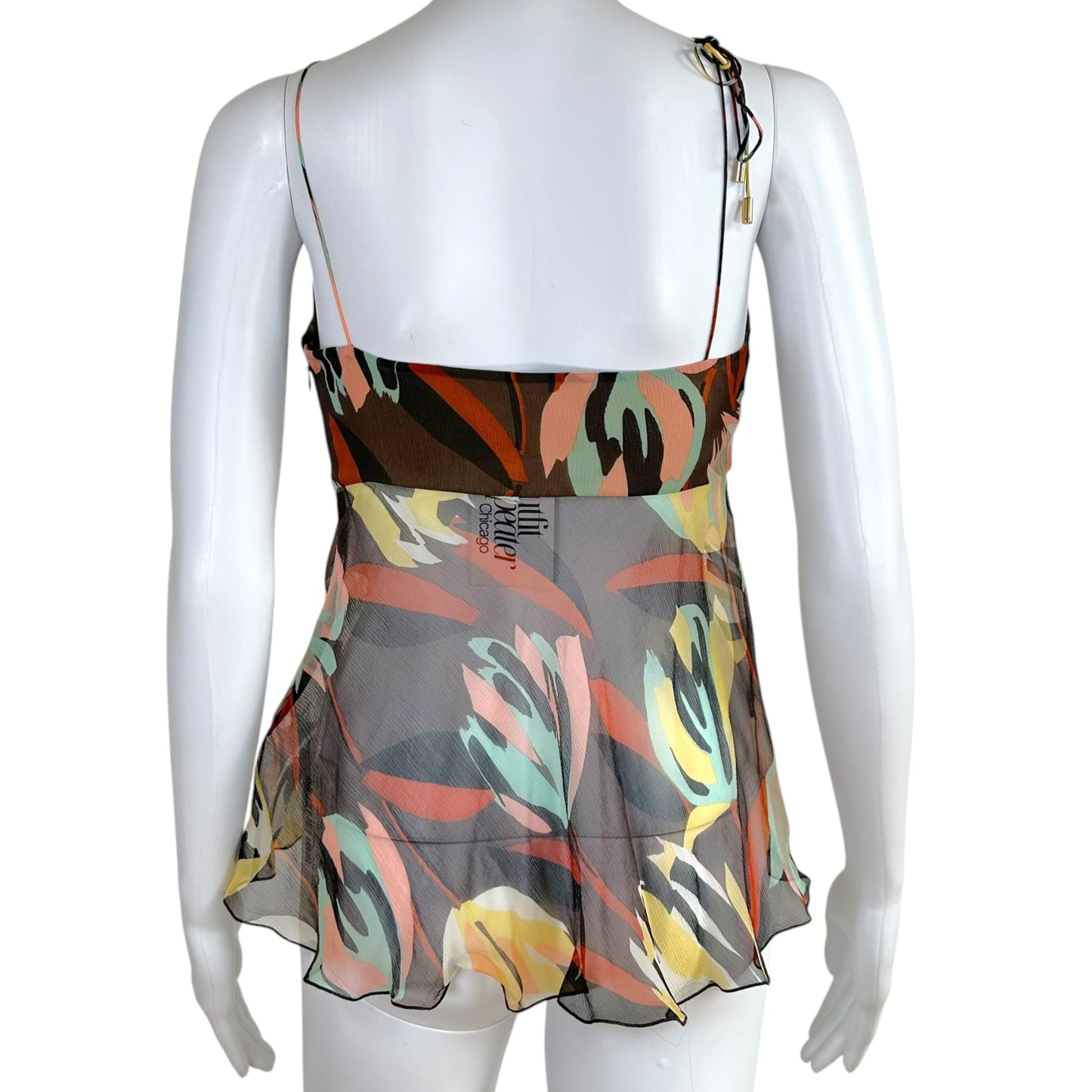 Missoni M Silk Multicolor Floral Top