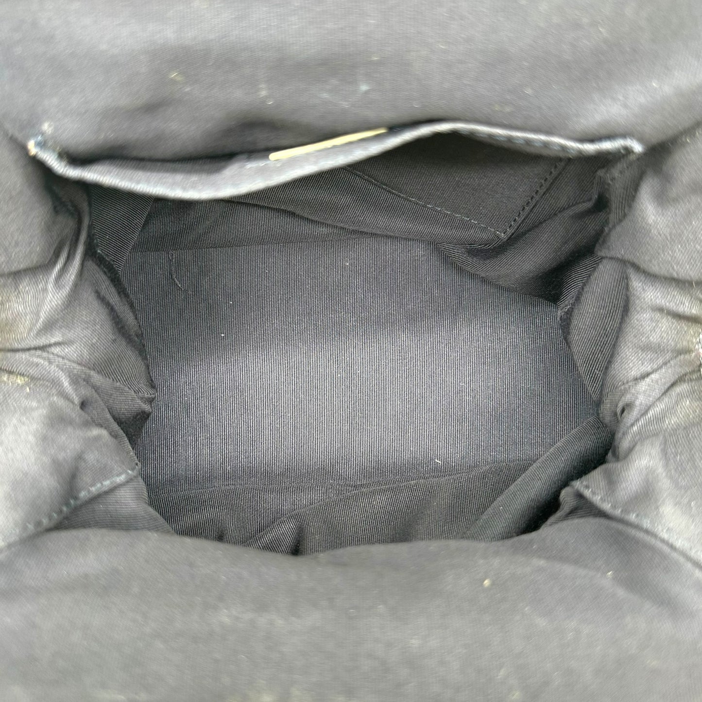 Chanel Yellow & Navy Clover Print Kisslock Bag