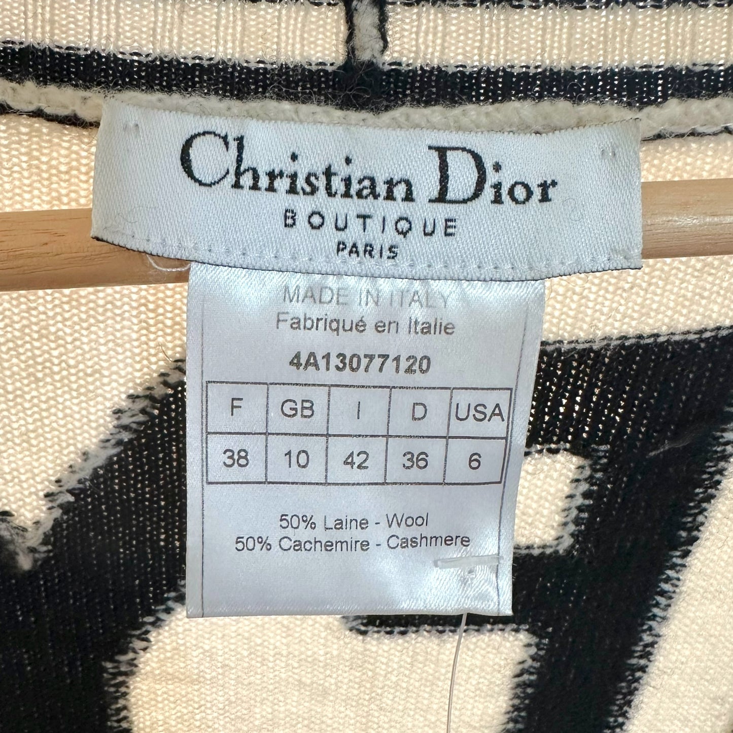 Christian Dior F/W 2004 'I Heart Dior' Cashmere Knit Cardigan