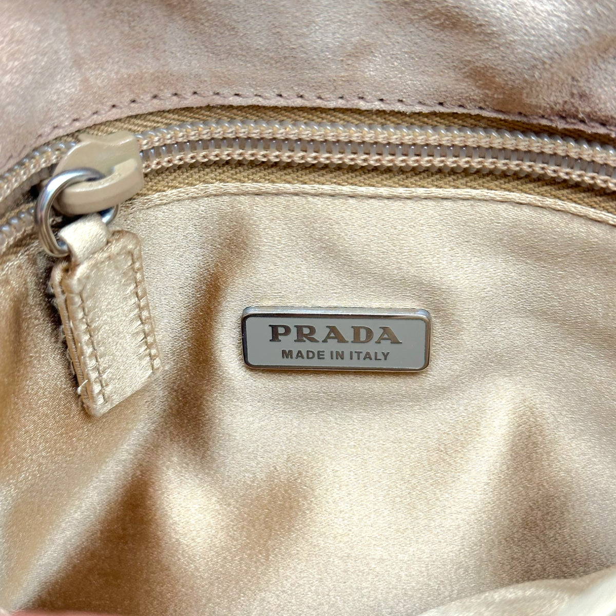 Prada Tan Ponyhair Turnlock Handbag