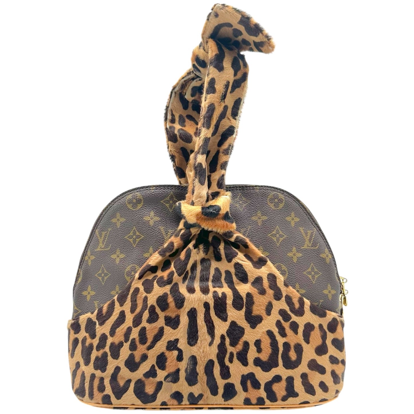 Louis Vuitton Alma Bag Leopard Print Ponyhair Monogram
