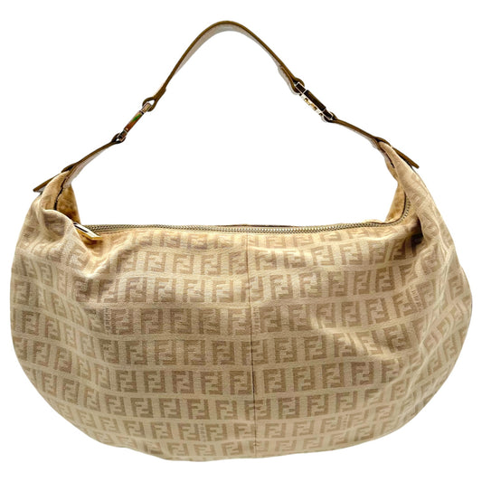 Fendi Crescent Hobo Bag Beige Zucchino Monogram