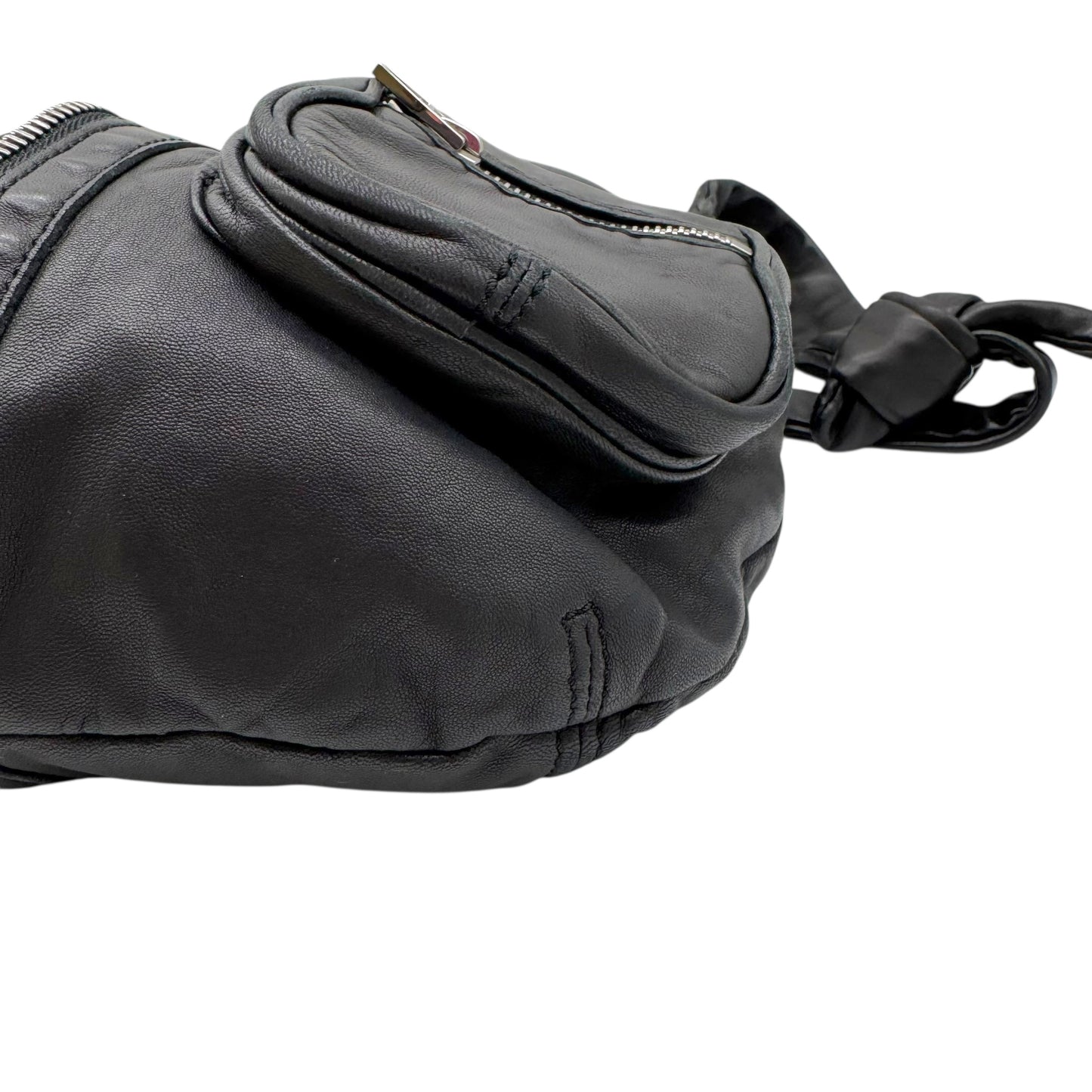 Alexander Wang Black Lambskin Donna Hobo Satchel Bag - Outfit Repeater