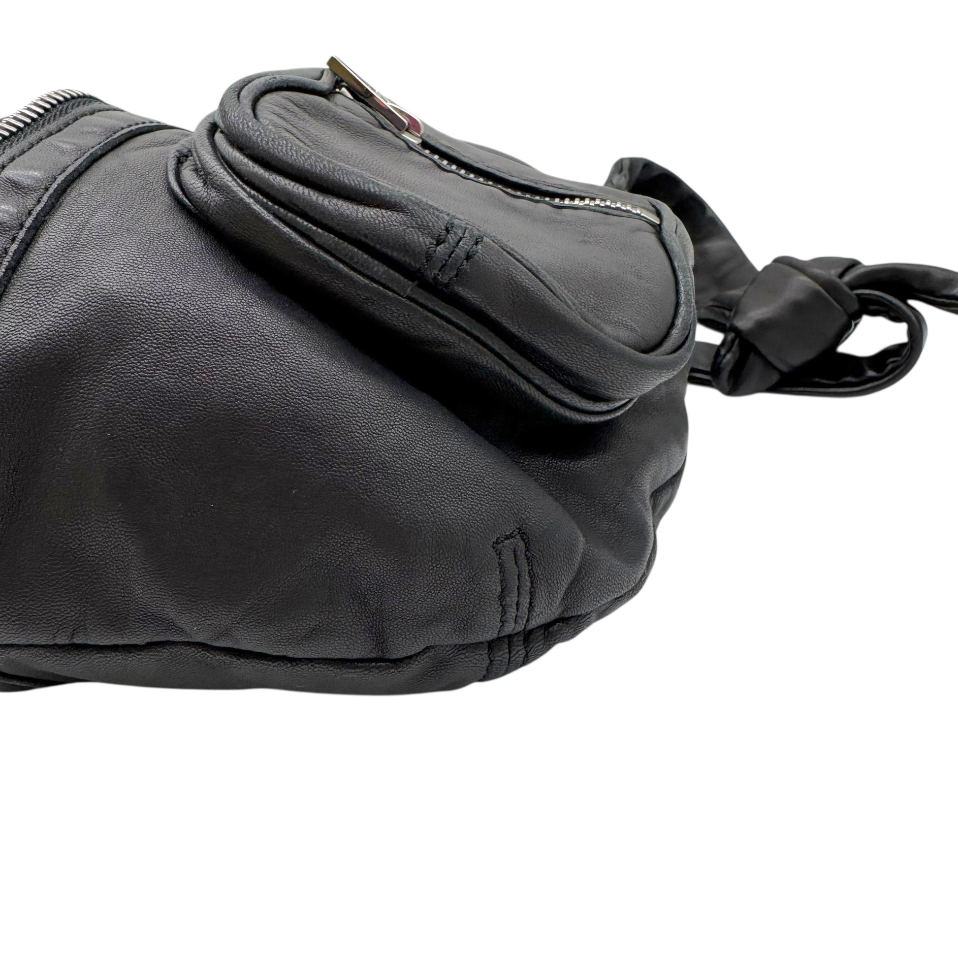 Alexander Wang Black Lambskin Donna Hobo Satchel Bag - Outfit Repeater